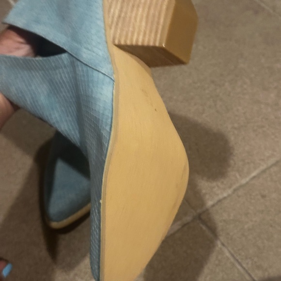 Stylish turquoise Ankle Boots - Picture 3 of 7